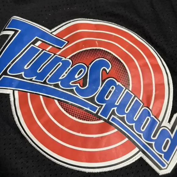 Vintage 90s Tune Squad Champion Jersey Daffy Duck 2 Space Jam Black Medium - Picture 8 of 8